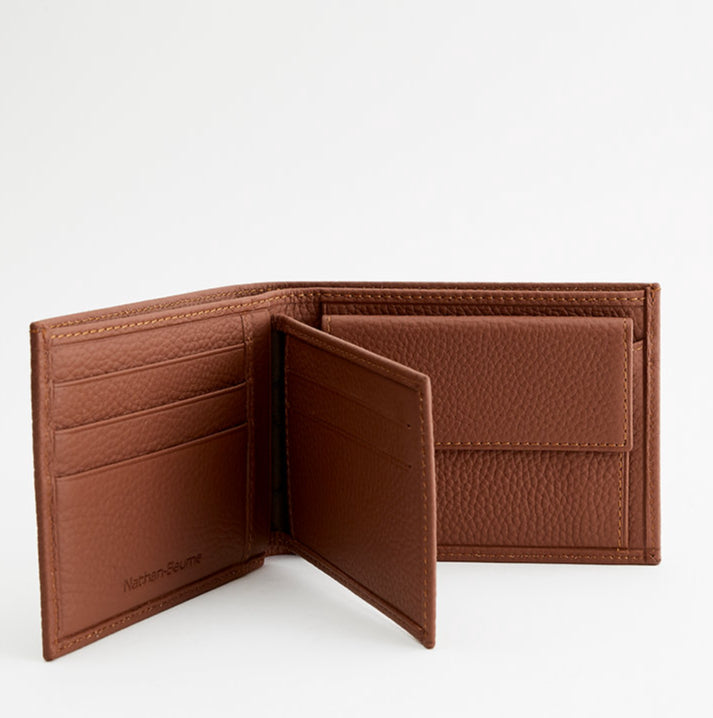 NATHAN BAUME 110544N Bi fold wallet with coin purse /removable card holder