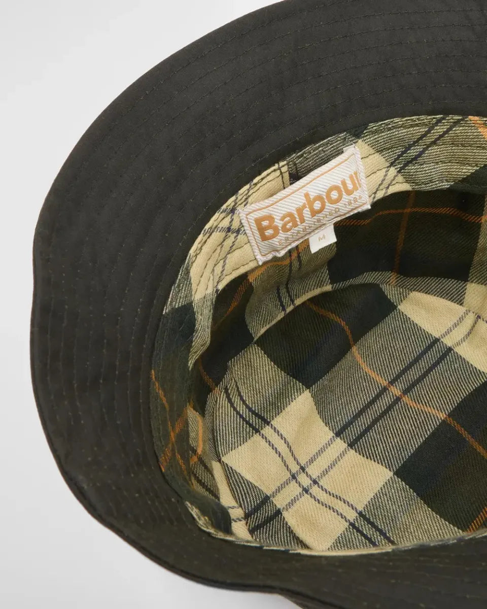 BARBOUR - LHA0519OL52 BELSAY WAX BUCKET HAT