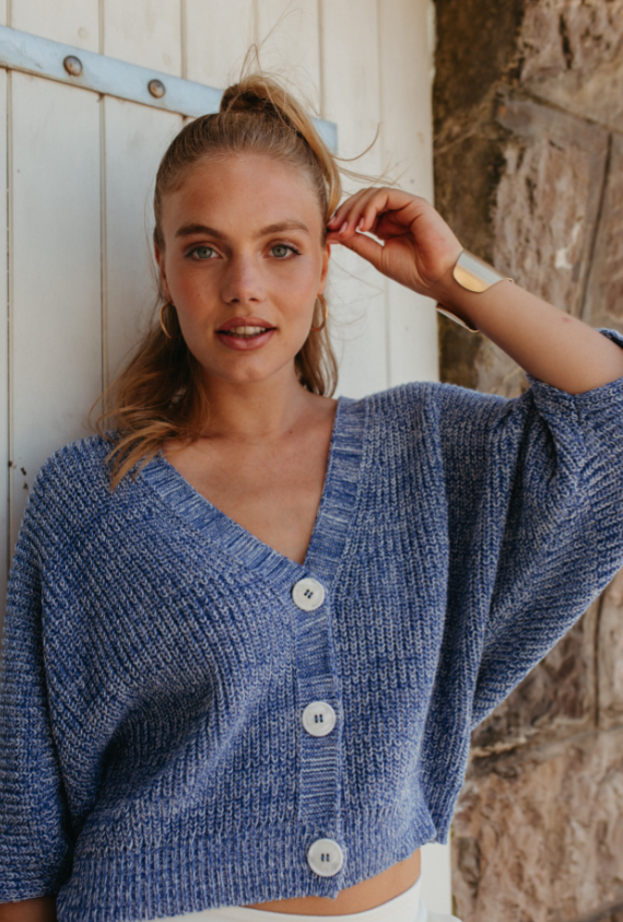 MORE THAN THAT - CARDIGAN TESSA BLUE