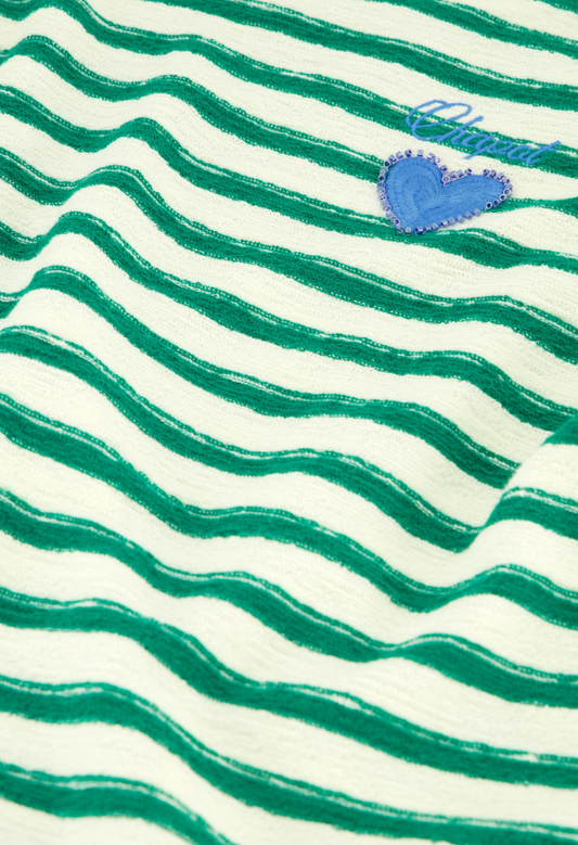 FABIENNE CHAPOT - CELINA TOP COSY WHITE/GREEN