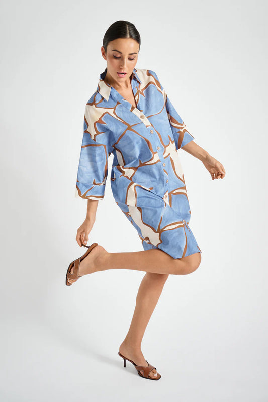 MARIE MERO - DR16/715 PALM BLUE