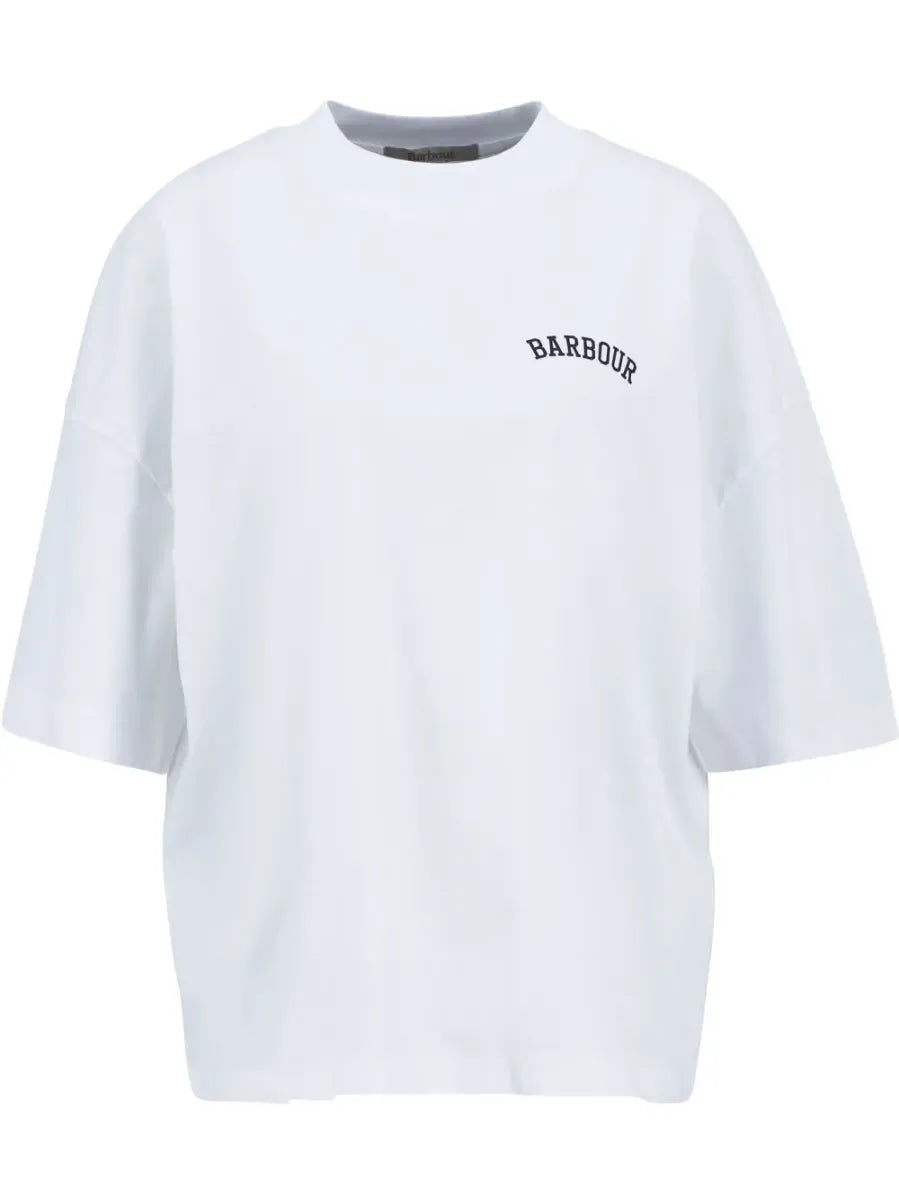 BARBOUR - LTS0687 CLAYDON T-SHIRT WHITE