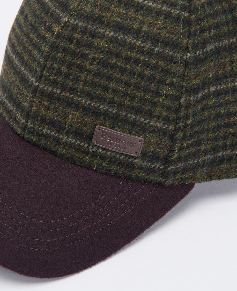 BARBOUR - MHA0867BR51 BROWN/OLIVE PLAID CLYDE CAP