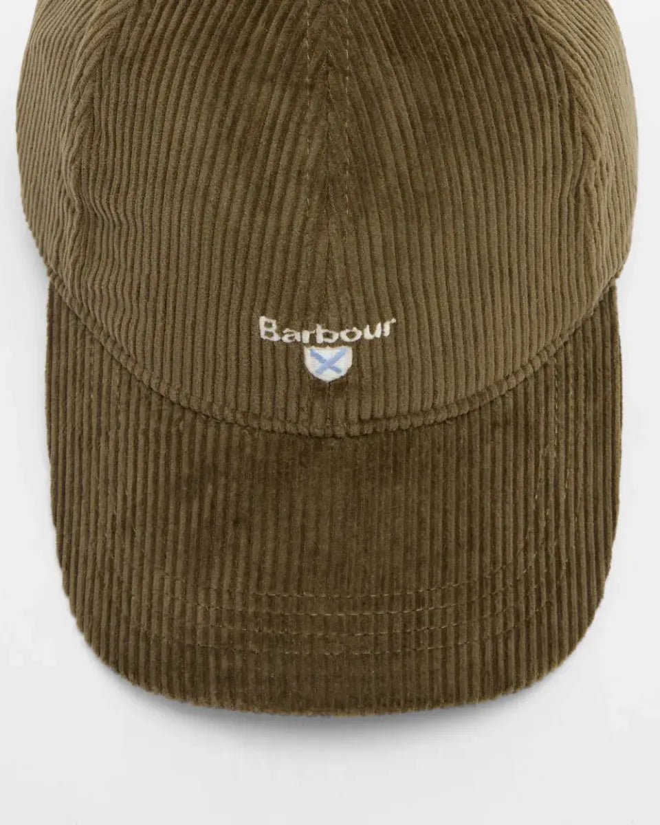 BARBOUR - MHA0911OL51 PRESTON CORD CAP OLIVE