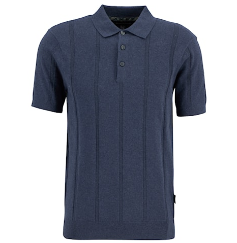 BARBOUR - MKN1711NY91 KNITTED POLO SHIRT NAVY