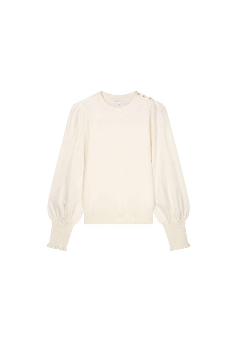 FABIENNE CHAPOT - MOLLY BALLOON PULLOVER COSY WHITE