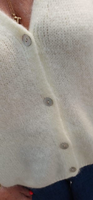 MORGENFRISK - MOUWLOZE CARDIGAN GEEL