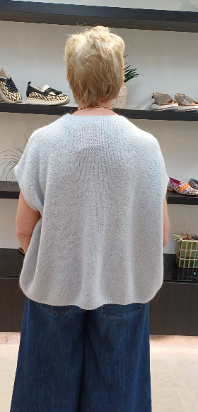 MORGENFRISK - MOUWLOZE CARDIGAN GRIJS