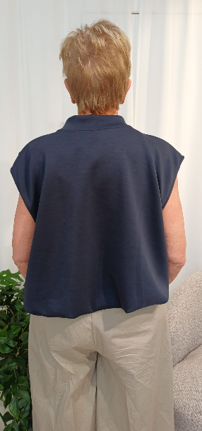 MORGENFRISK - MOUWLOZE VEST RITS BLAUW ONE SIZE