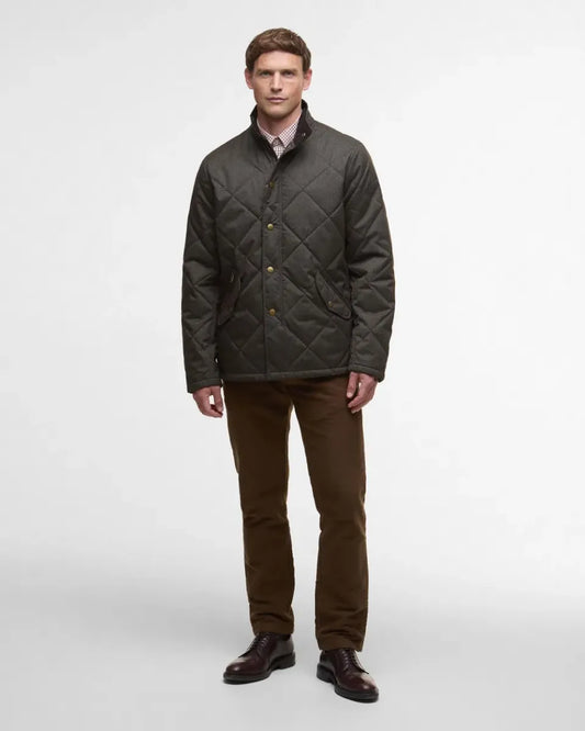 BARBOUR - MQU1878OL72 WINTER SHOVELER QUILTED JACKET DARK OLIVE