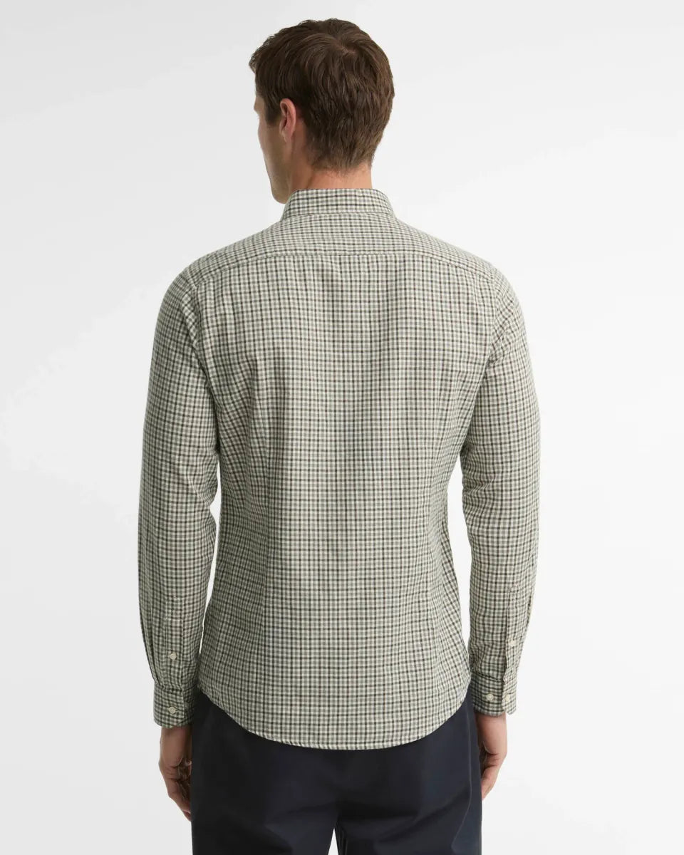BARBOUR - MSH5027OL51 PADSHAW TAILORED GINGHAM SHIRT OLIVE