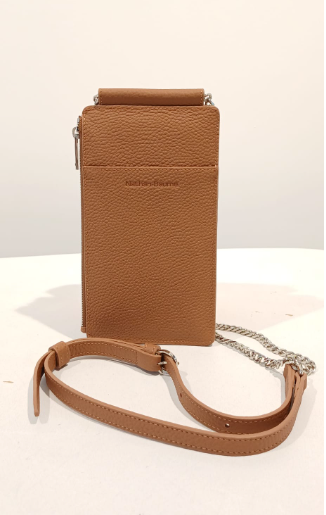 NATHAN BAUME - N252-1005 URBAN ZIPPED PHONE POUCH COGNAC ONE SIZE ONE SIZE