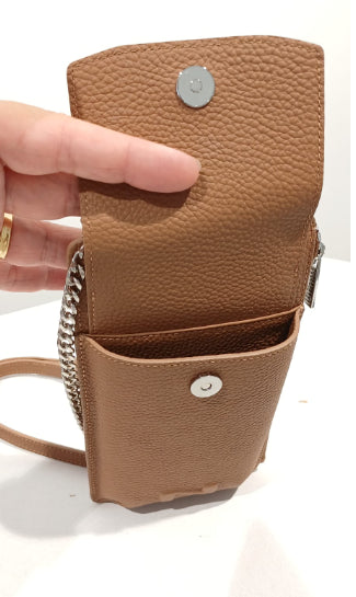 NATHAN BAUME - N252-1005 URBAN ZIPPED PHONE POUCH COGNAC