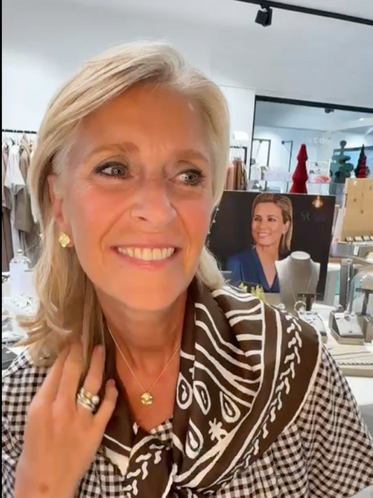 SOPHIE : Oorbellen silver rose