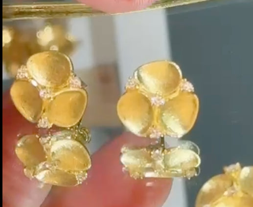 SOPHIE : Oorbellen silver rose