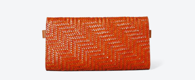 ALLAN K - VALENTINA ZIGZAG FRINGES TANGERINE