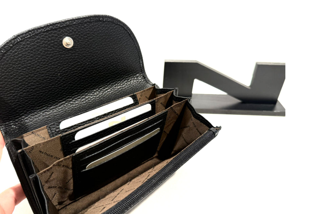 NATHAN BAUME - 620188N LARGE MULTI COMPARTMENTS POUCH 18,5X10,5 CM