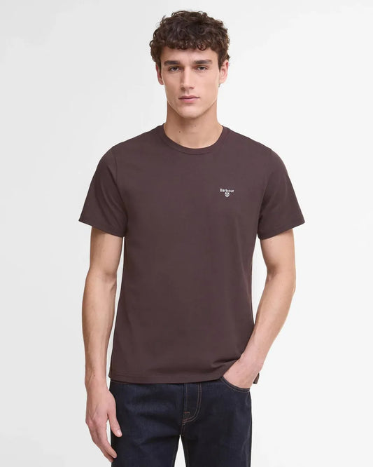 BARBOUR - MTS0331BR17 ESSENTIAL SPORTS TEE DARK OAK