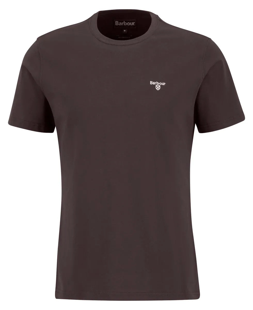 BARBOUR - MTS0331BR17 ESSENTIAL SPORTS TEE DARK OAK