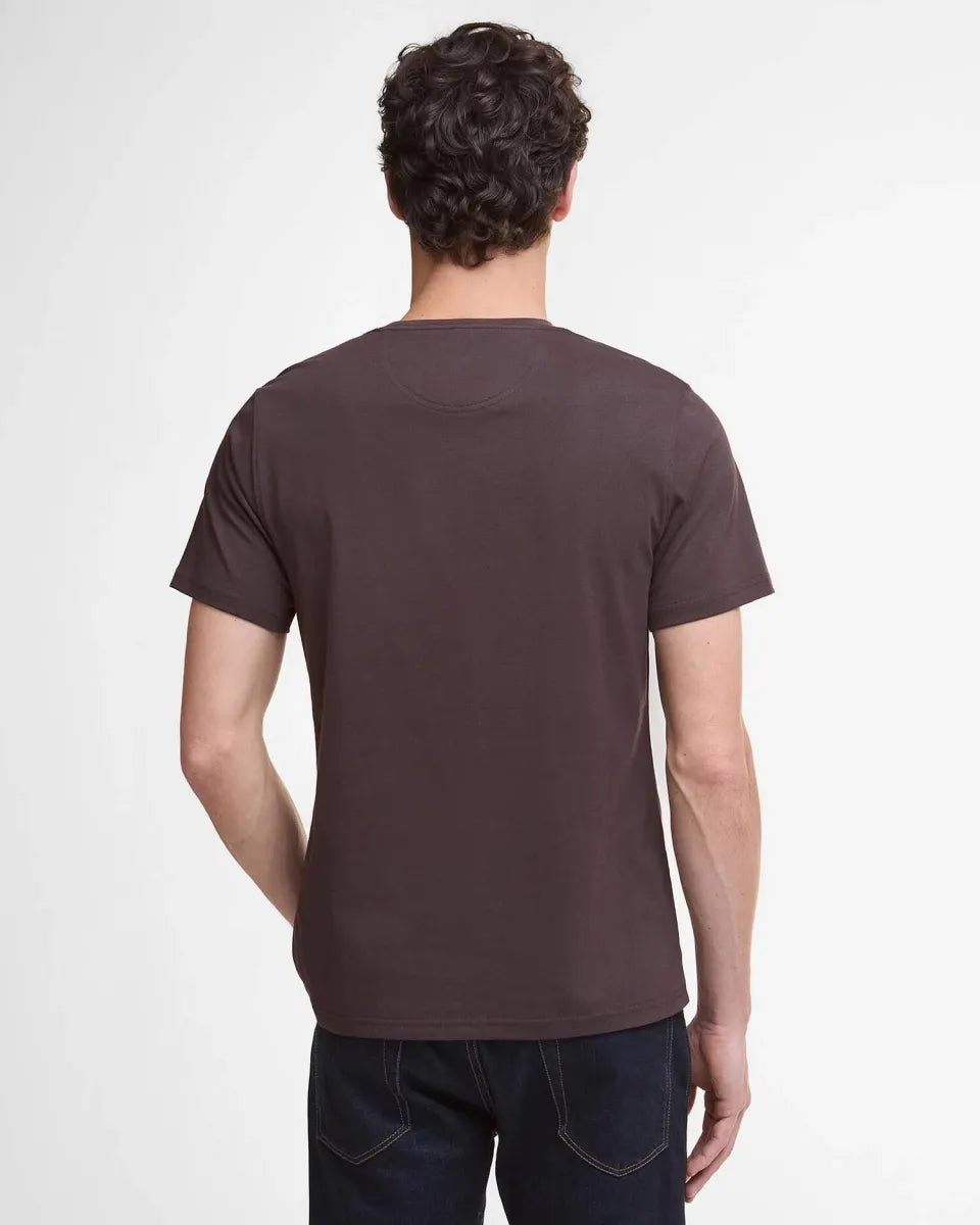 BARBOUR - MTS0331BR17 ESSENTIAL SPORTS TEE DARK OAK