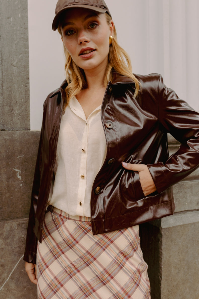 MORE THAN THAT - JACKET MILA CHOCO