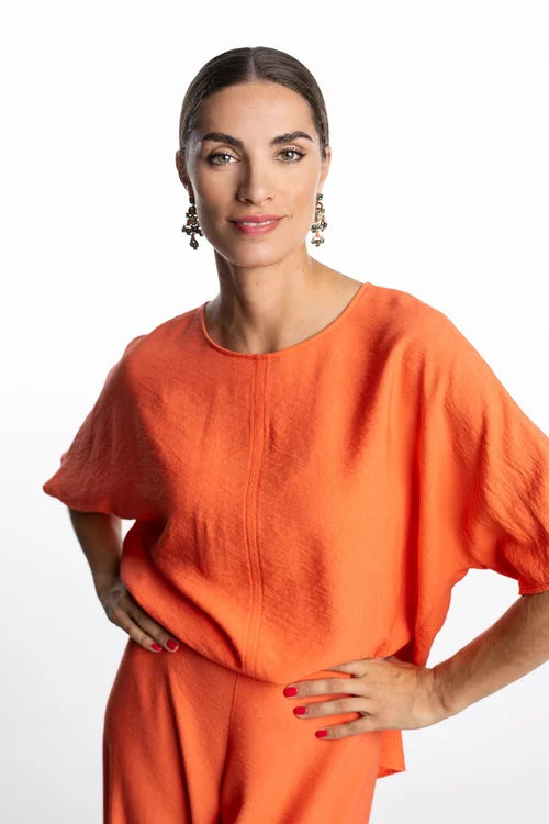 DAME BLANCHE - ANCINE-G23 TEQUILA TOP ORANGE
