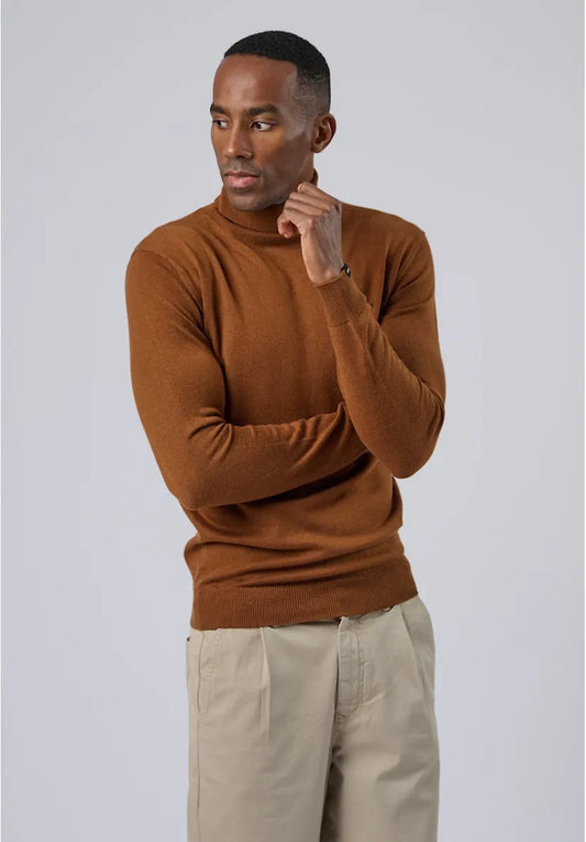 ANTWERP - BKW098T-L227 TURTLENECK KNIT CARAMEL