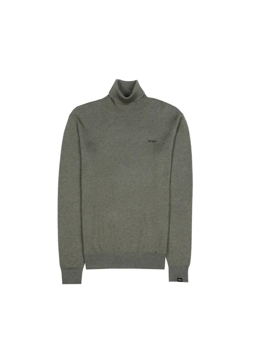 ANTWERP - BKW365-L227 KNIITED POLO BRONZE GREEN