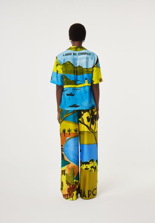 FABIENNE CHAPOT - BRENT TROUSERS YELLOW/BLUE