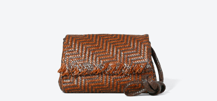 ALLAN K - CAROLINE ZIGZAG FINGERS CARAMEL