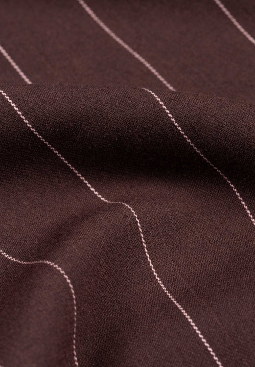FABIENNE CHAPOT - CHARLOT TROUSERS BROWN PIN STRIPE