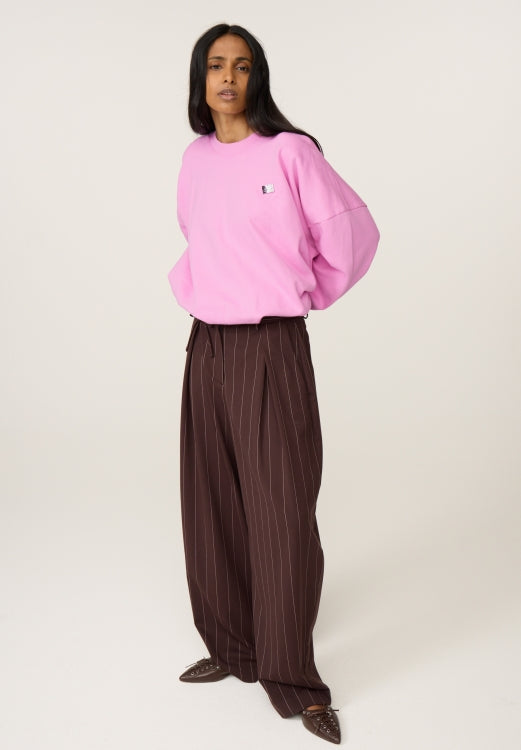 FABIENNE CHAPOT - CHARLOT TROUSERS BROWN PIN STRIPE