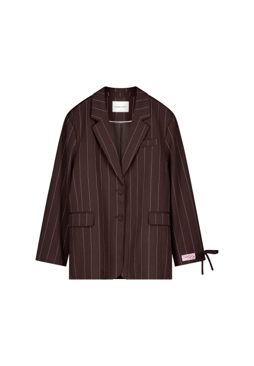 FABIENNE CHAPOT - HENRY BLAZER BROWN PIN STRIPE