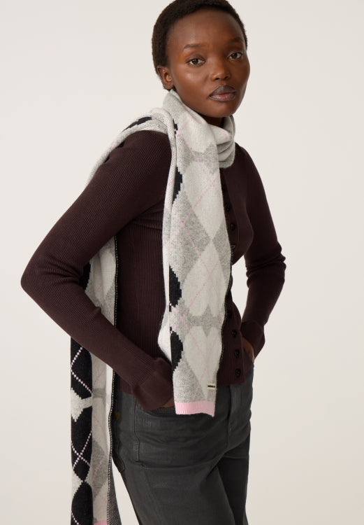 FABIENNE CHAPOT - JAMIE SCARF GREY/BLACK