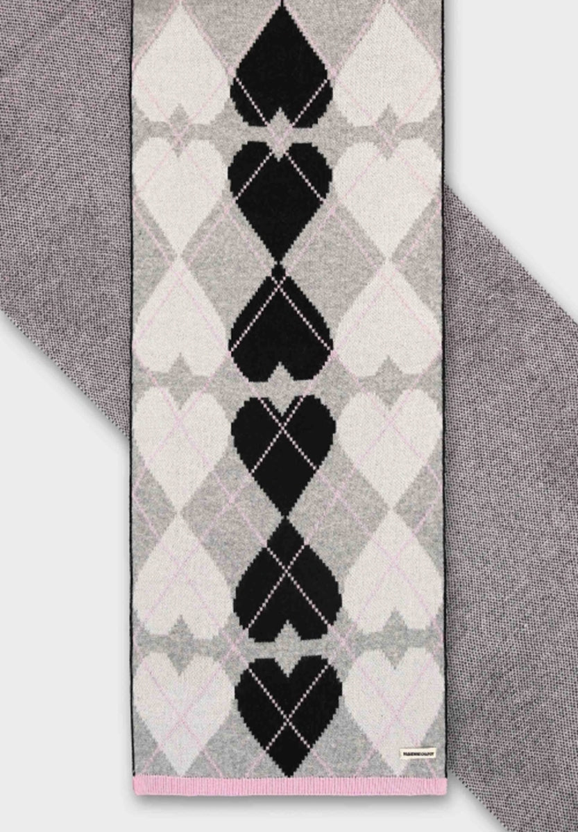 FABIENNE CHAPOT - JAMIE SCARF GREY/BLACK