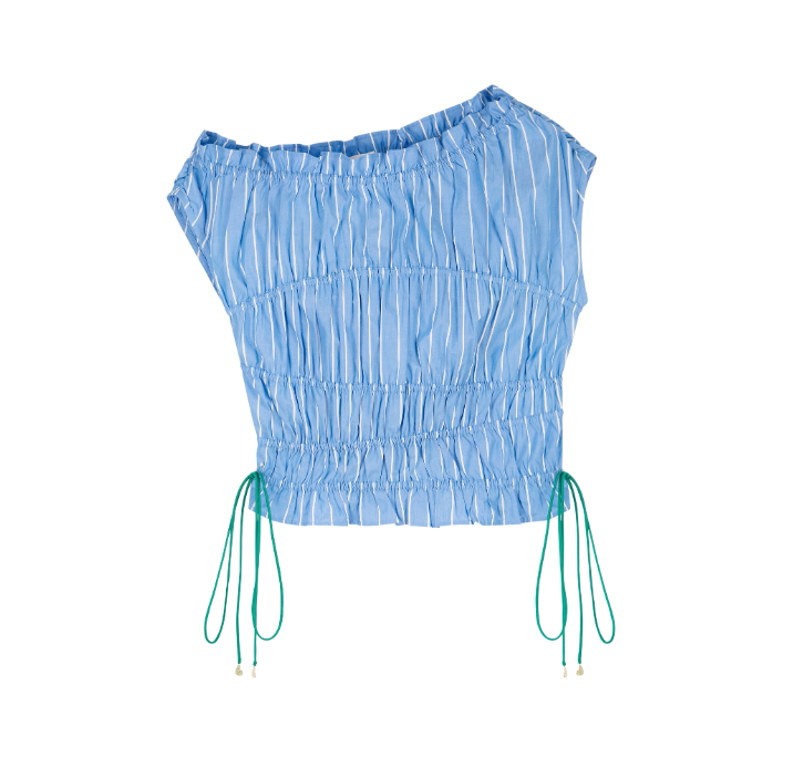 FABIENNE CHAPOT - JOHN TOP BLUE PYJAMA STRIPE
