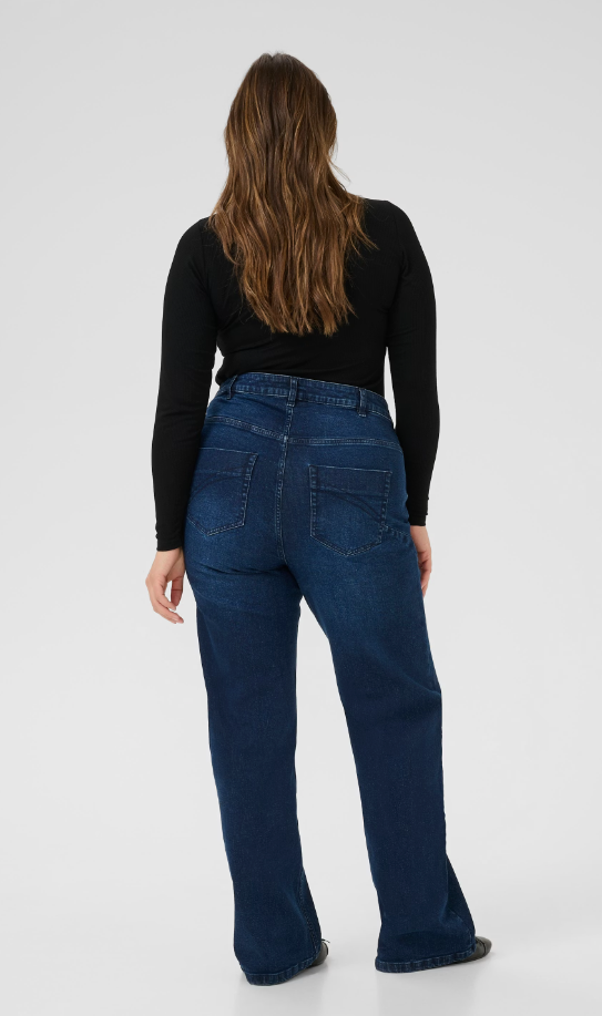 KAFFE CURVE - KCFLORA FLARED FULL LENGHT JEANS
