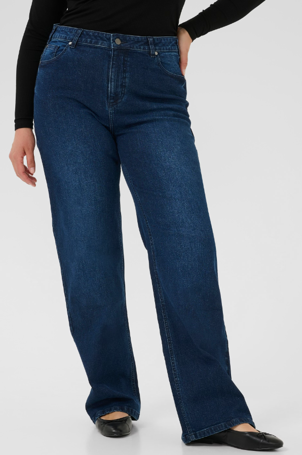 KAFFE CURVE - KCFLORA FLARED FULL LENGHT JEANS