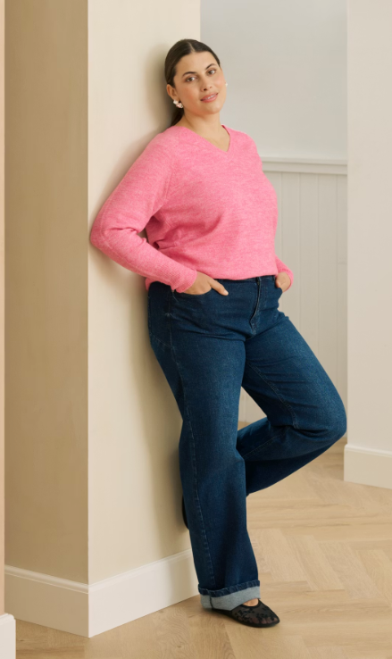 KAFFE CURVE - KCFLORA FLARED FULL LENGHT JEANS
