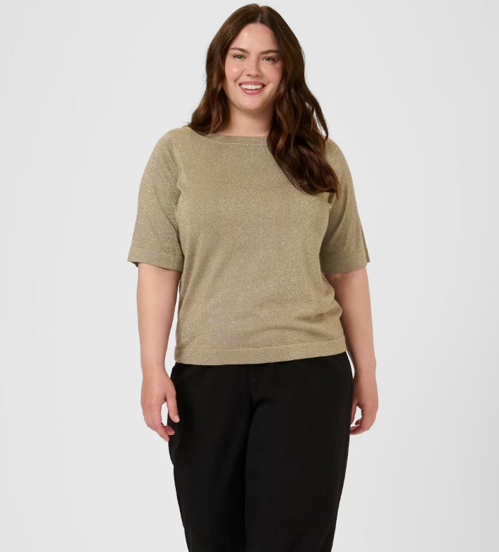 KAFFE CURVE - KCREGITTA PULLOVER MOREL