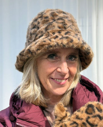 SOPHIE - LEO Beige Hat Faux fur