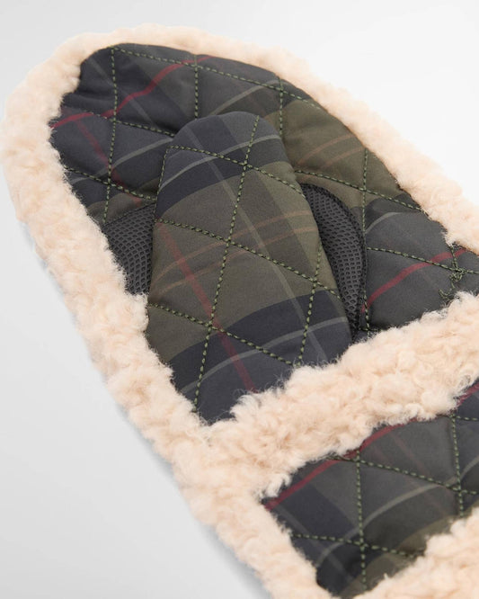 BARBOUR - LGL0158TN43 MARNIE TARTAN WATERPROOF MITTS GLOVES