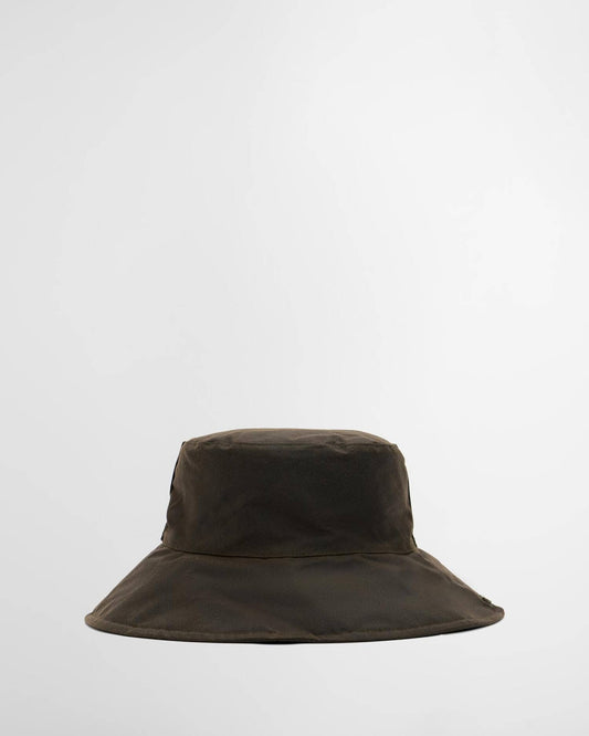 BARBOUR - LHA0394OL72 OLIVE BRAMBLING WAX BUCKET HAT