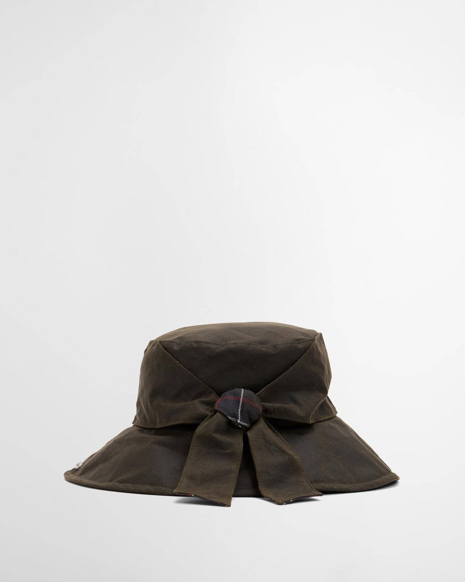 BARBOUR - LHA0394OL72 OLIVE BRAMBLING WAX BUCKET HAT