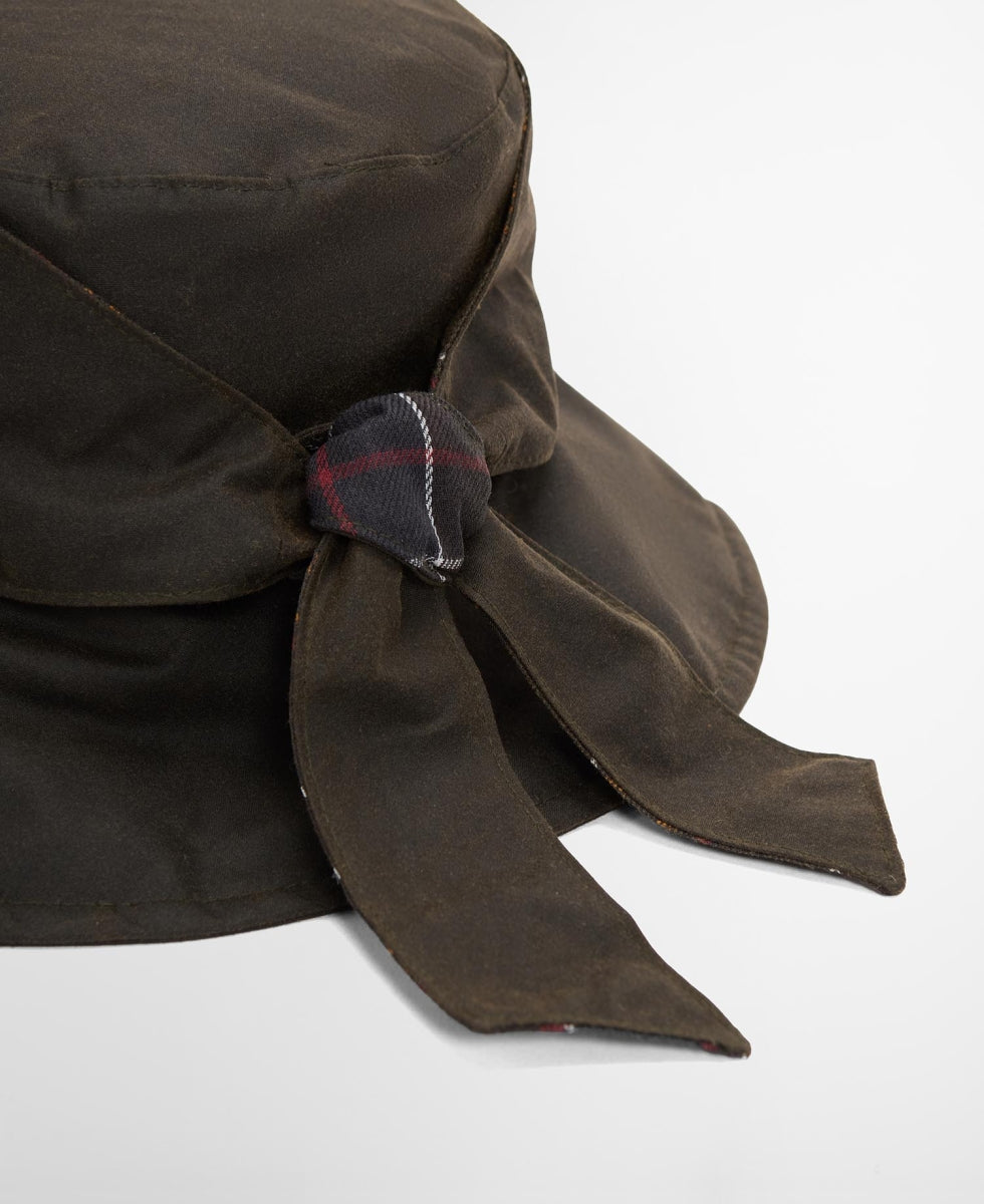 BARBOUR - LHA0394OL72 OLIVE BRAMBLING WAX BUCKET HAT