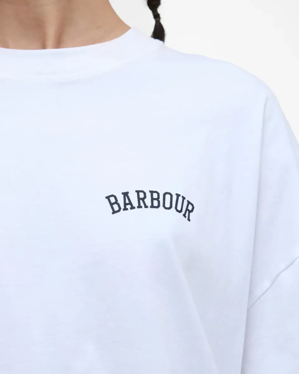 BARBOUR - LTS0687 CLAYDON T-SHIRT WHITE