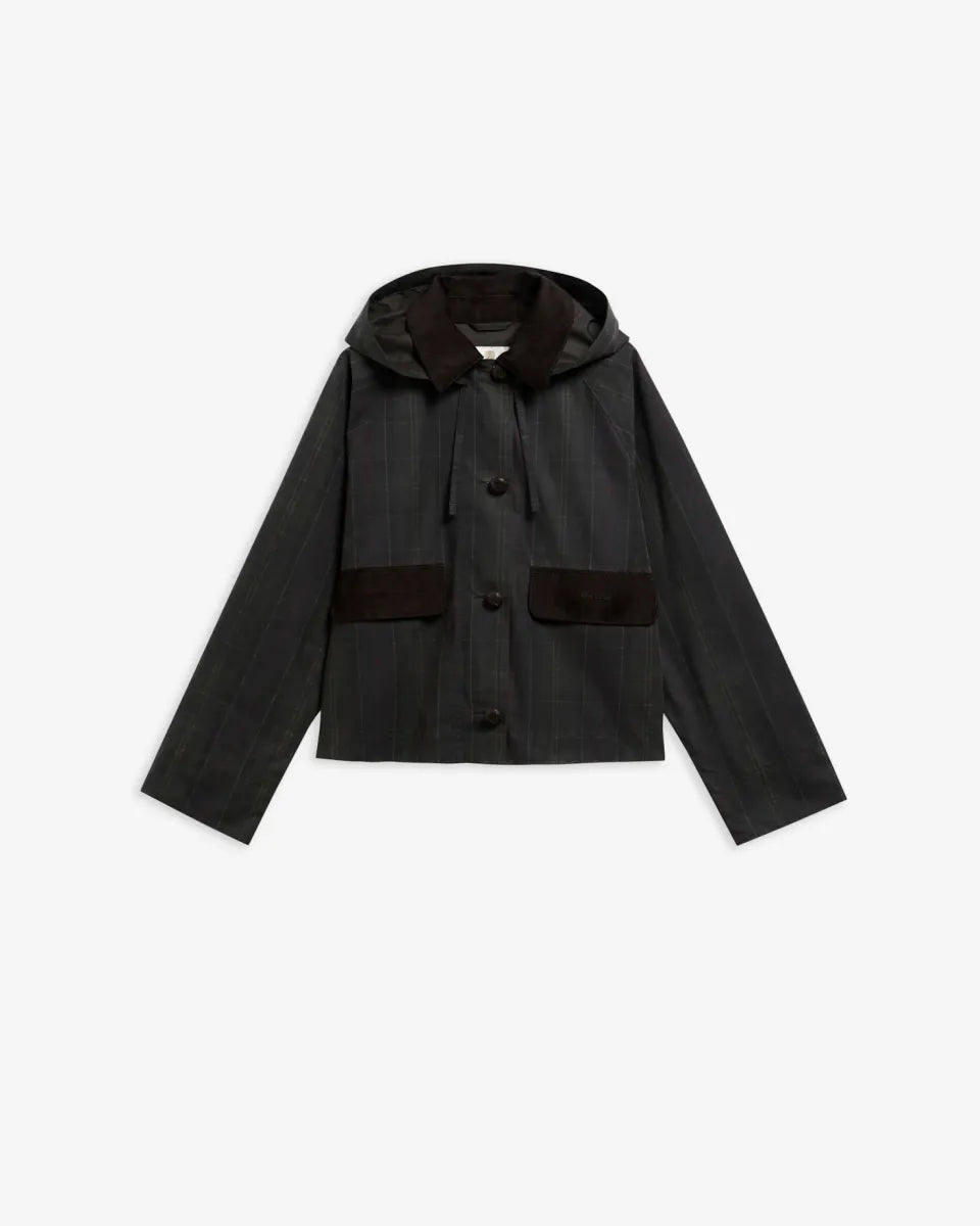 BARBOUR - LWX1589OL71 CLASSIC TARTAN ADINA CHECKED WAX JACKET
