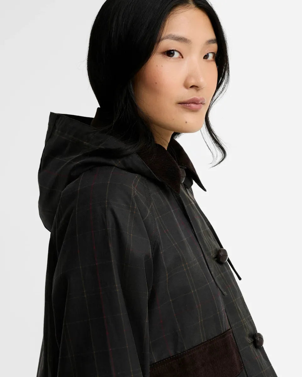 BARBOUR - LWX1589OL71 CLASSIC TARTAN ADINA CHECKED WAX JACKET