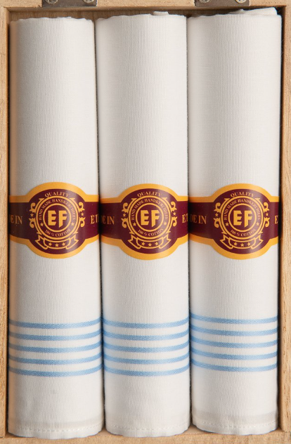 ETEX - HERENZAKDOEKEN HOUTEN DOOS M58 H2