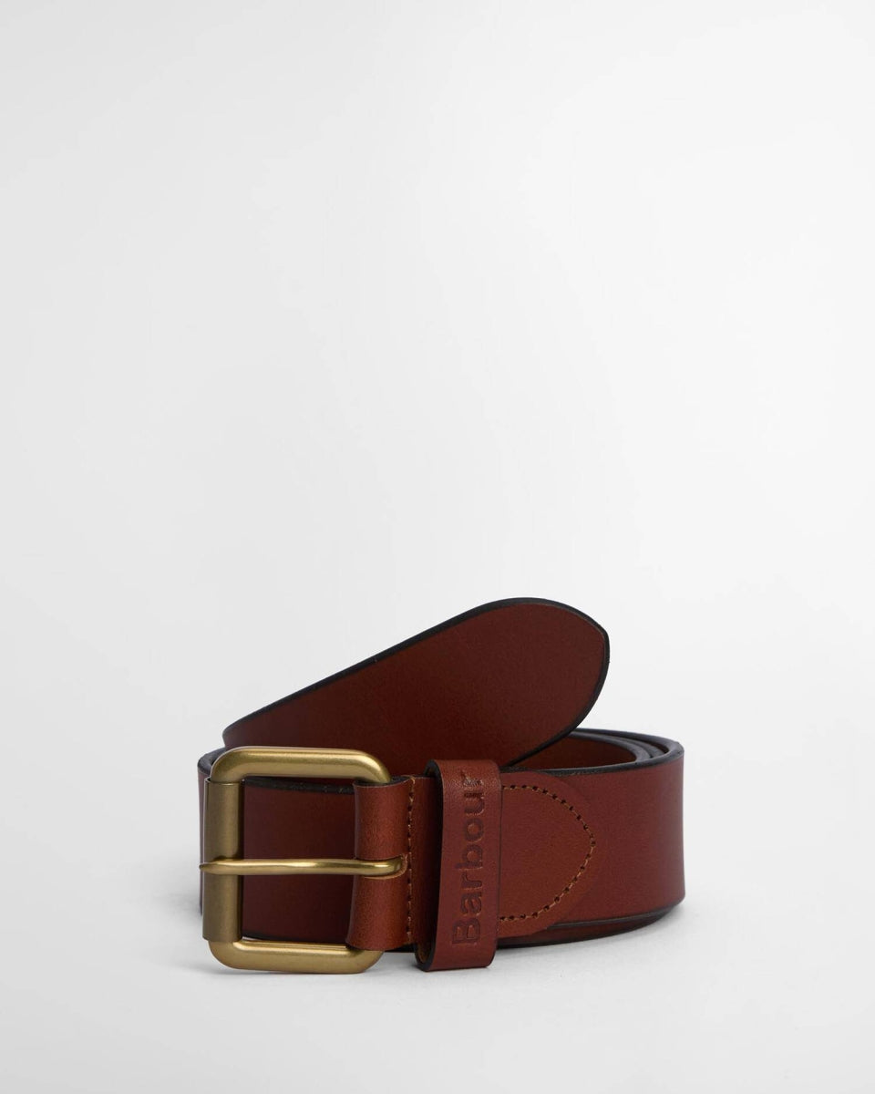 BARBOUR - MAC0111TN21 LEATHER BELT NATURAL TAN